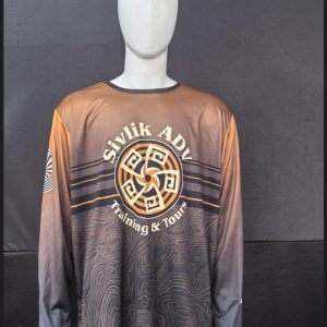 Sivlik Mesh Jersey Long Sleeve Crew Neck