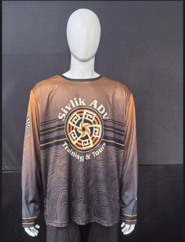 Sivlik Mesh Jersey Long Sleeve Crew Neck